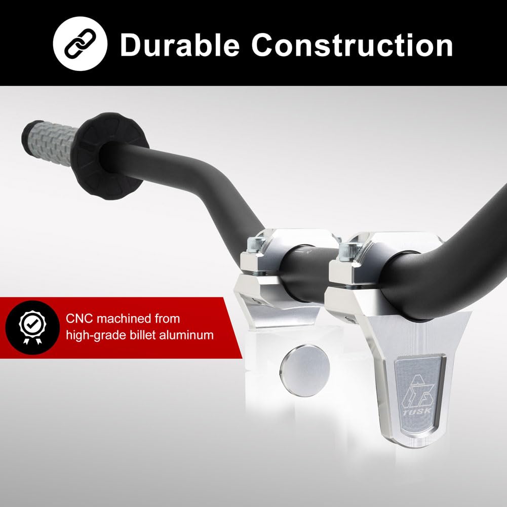 TUSK risers hardware kit displayed for quick and simple installation