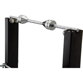 TUSK compact folded stand for transport highlighting portability benefit