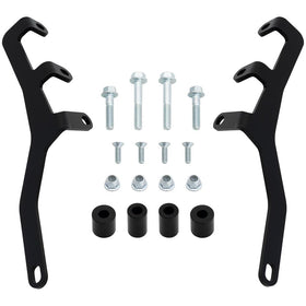 TUSK rack mounted on KTM 390 Adventure demonstrating secure OEM fit benefit