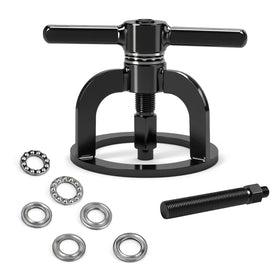 Tutor Auto front view of compressor tool showing sturdy build and precise fit
