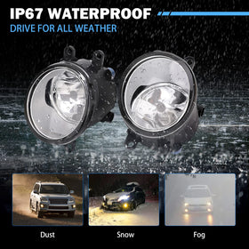 Tutor Auto fog light installed on bumper demonstrating fit and alignment