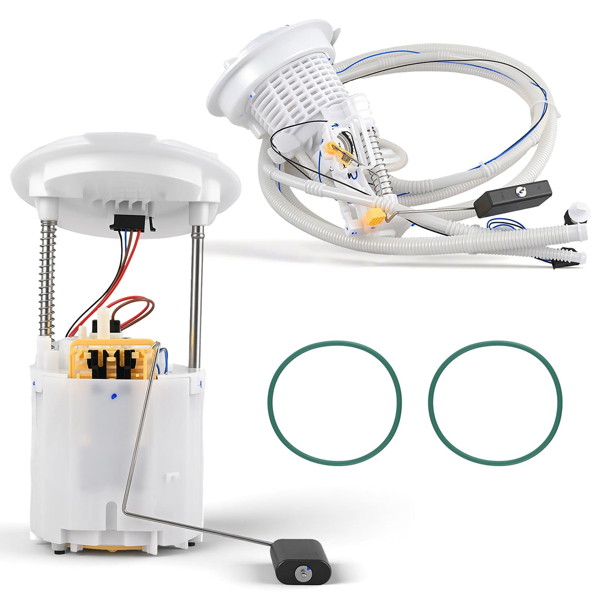 Tutor Auto front assembly showing complete fuel pump module for easy replacement
