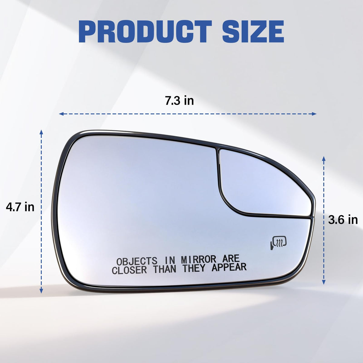 Tutor Auto lifestyle shot of mirror on car demonstrating safe rear view