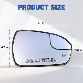 Tutor Auto lifestyle shot of mirror on car demonstrating safe rear view