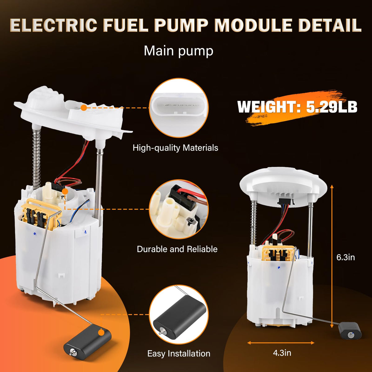 Tutor Auto module installed in fuel tank illustrating correct fit and function