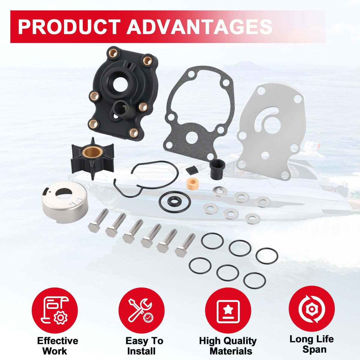 Tutor Auto seals bolts and wrench included for straightforward installation