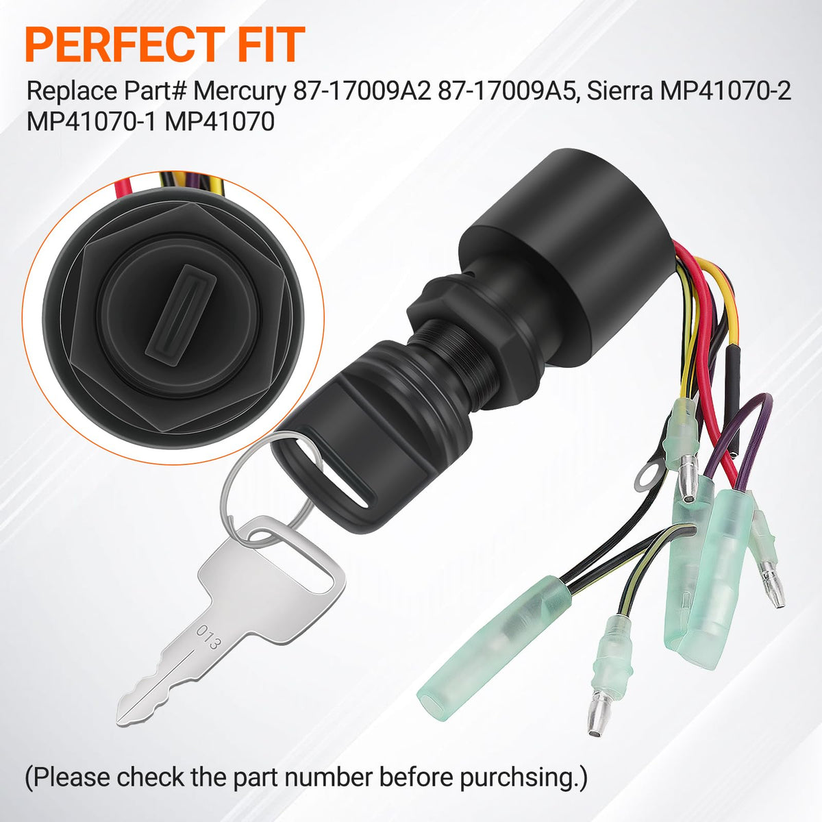 Tutor Auto switch side profile and mounting boss for simple panel fit
