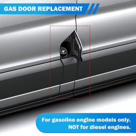 Tutor Auto fuel door installed on van side demonstrating seamless fit