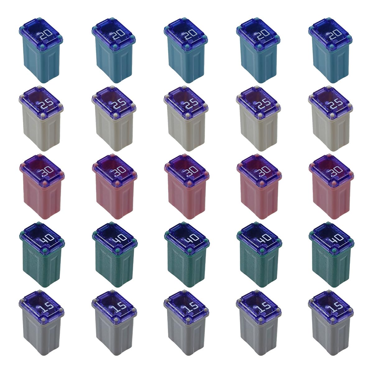 Tuxihapp front packaging showing 25-piece fuse kit and color-coded shells for quick selection