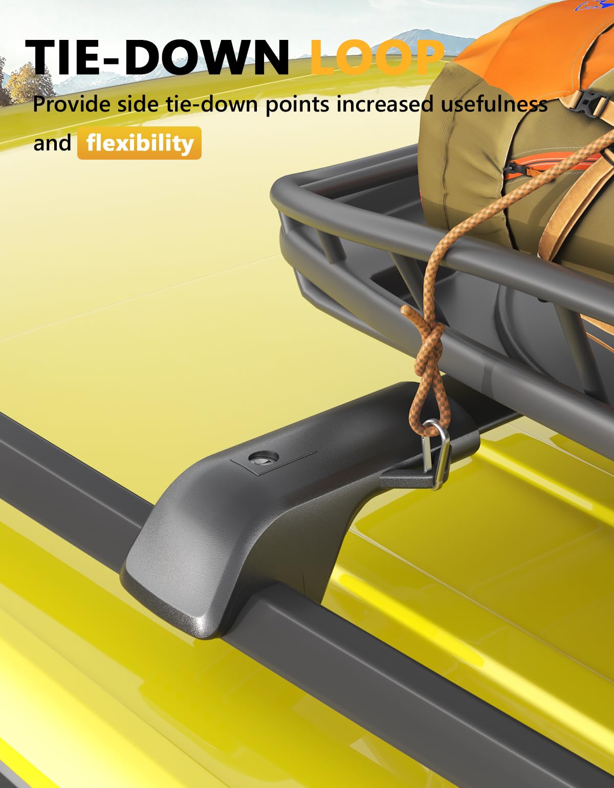 Tuyoung with rooftop cargo box demonstrating 300 lb load capacity