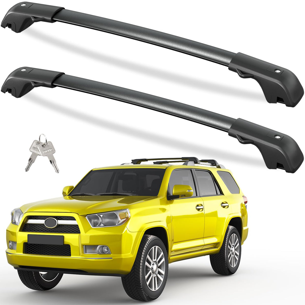 Tuyoung front profile mounted on 4Runner showing secure fit and streamlined look