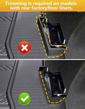 Tuyoung installed under-seat view showing tidy hidden storage benefit