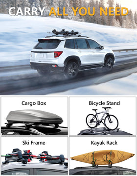 Tuyoung roof rack with scale comparison indicating 300 lb rating