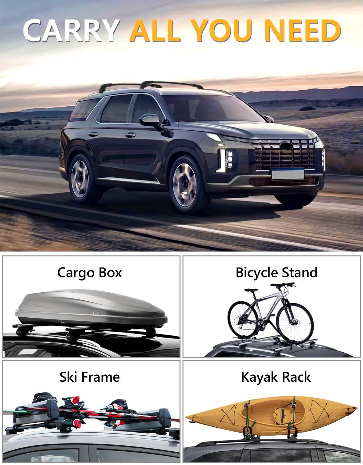 Tuyoung roof rack next to ruler illustrating accurate size and scale