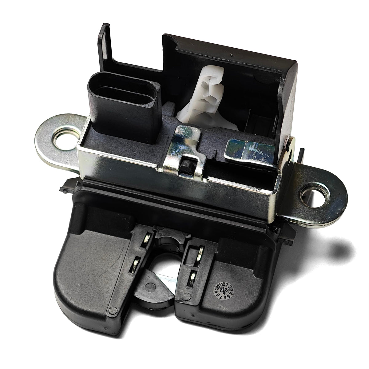 TVM TRAVERMAN front view of trunk latch showing mounting points and durable finish for reliable fit