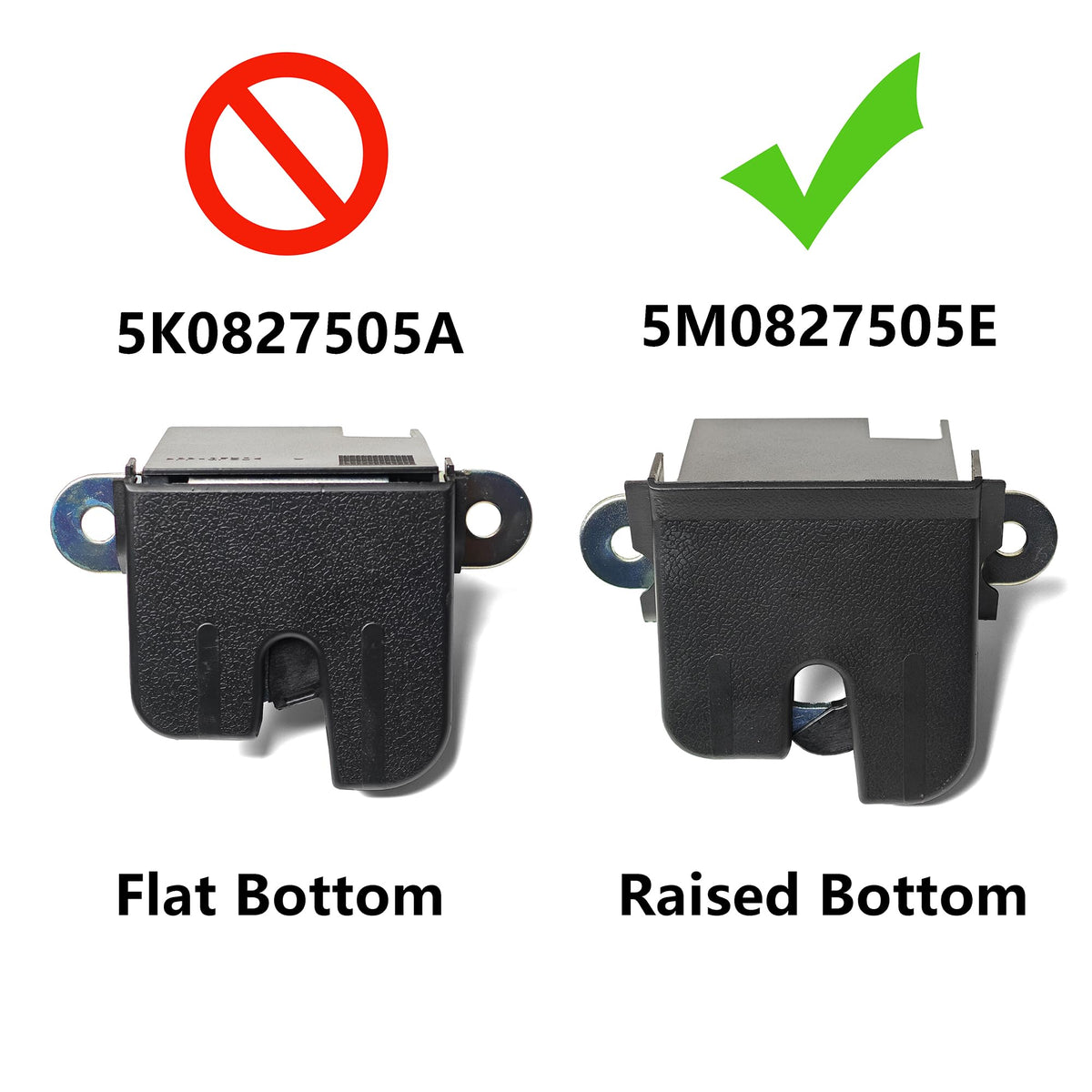 TVM TRAVERMAN latch next to ruler showing scale for straightforward replacement and fit confirmation
