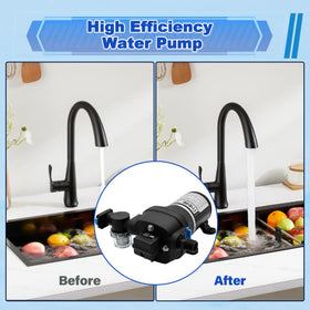 TWERE pump packaged with mounting hardware and manual for quick setup