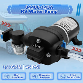 TWERE pump top label and connection ports for easy wiring and installation
