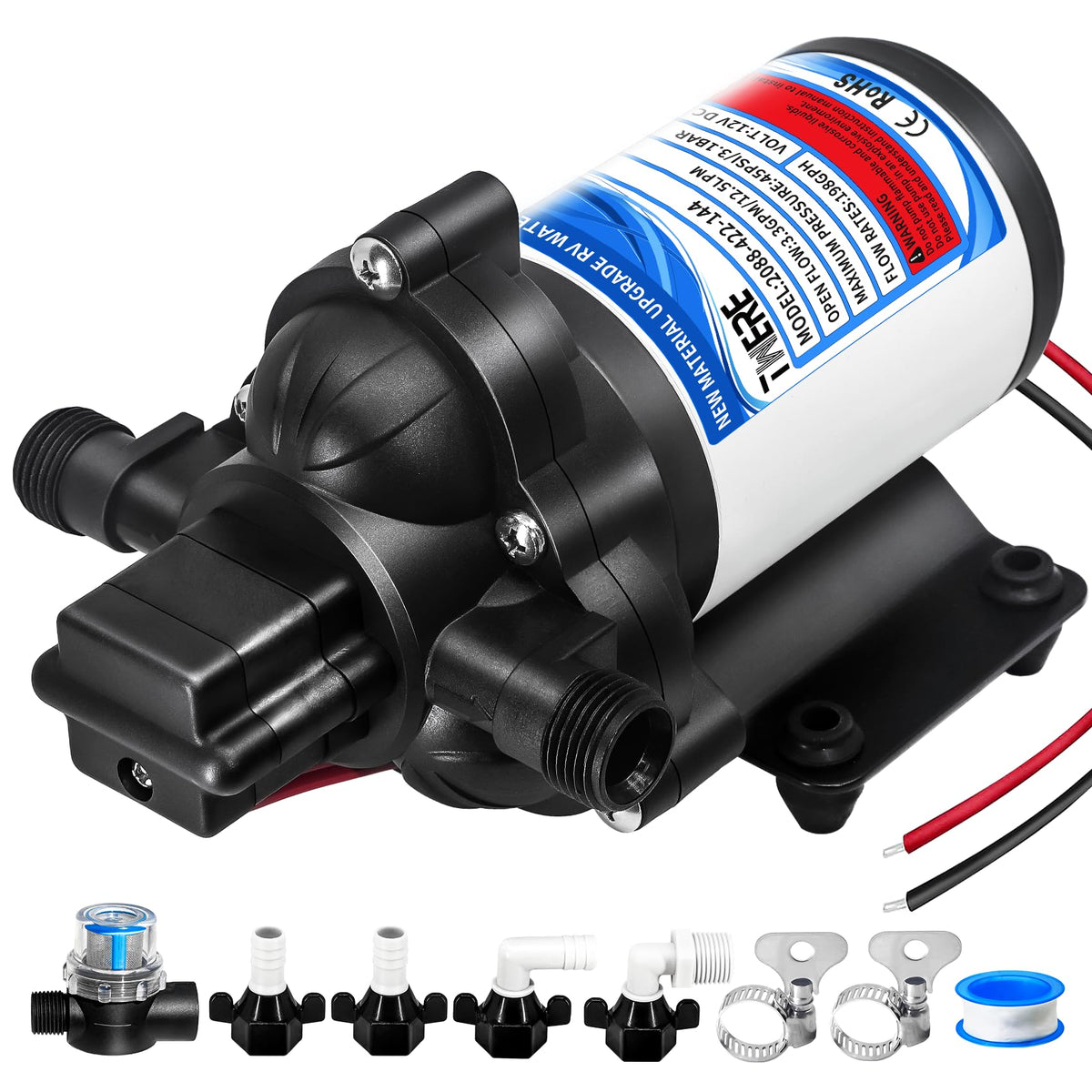 TWERE pump front view showing compact design and reliable performance