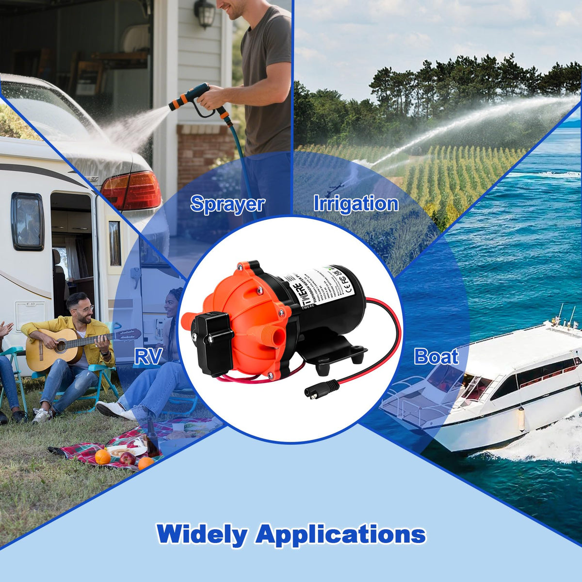 TWERE pump accessories and fittings displayed for fast, simple installation