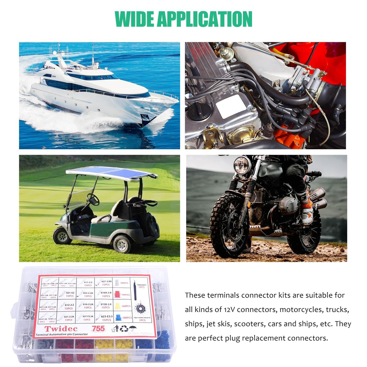 Twidec connectors installed in vehicle wiring harness for durable repairs