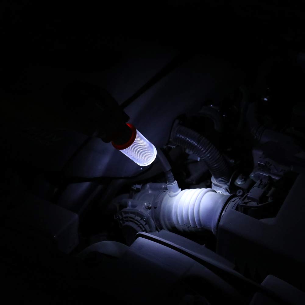 Twinkle Star lights placed roadside at night showing clear hazard signaling