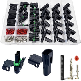 Twippo front packaging showing 15 connector sets and heat-shrink for quick identification and convenience