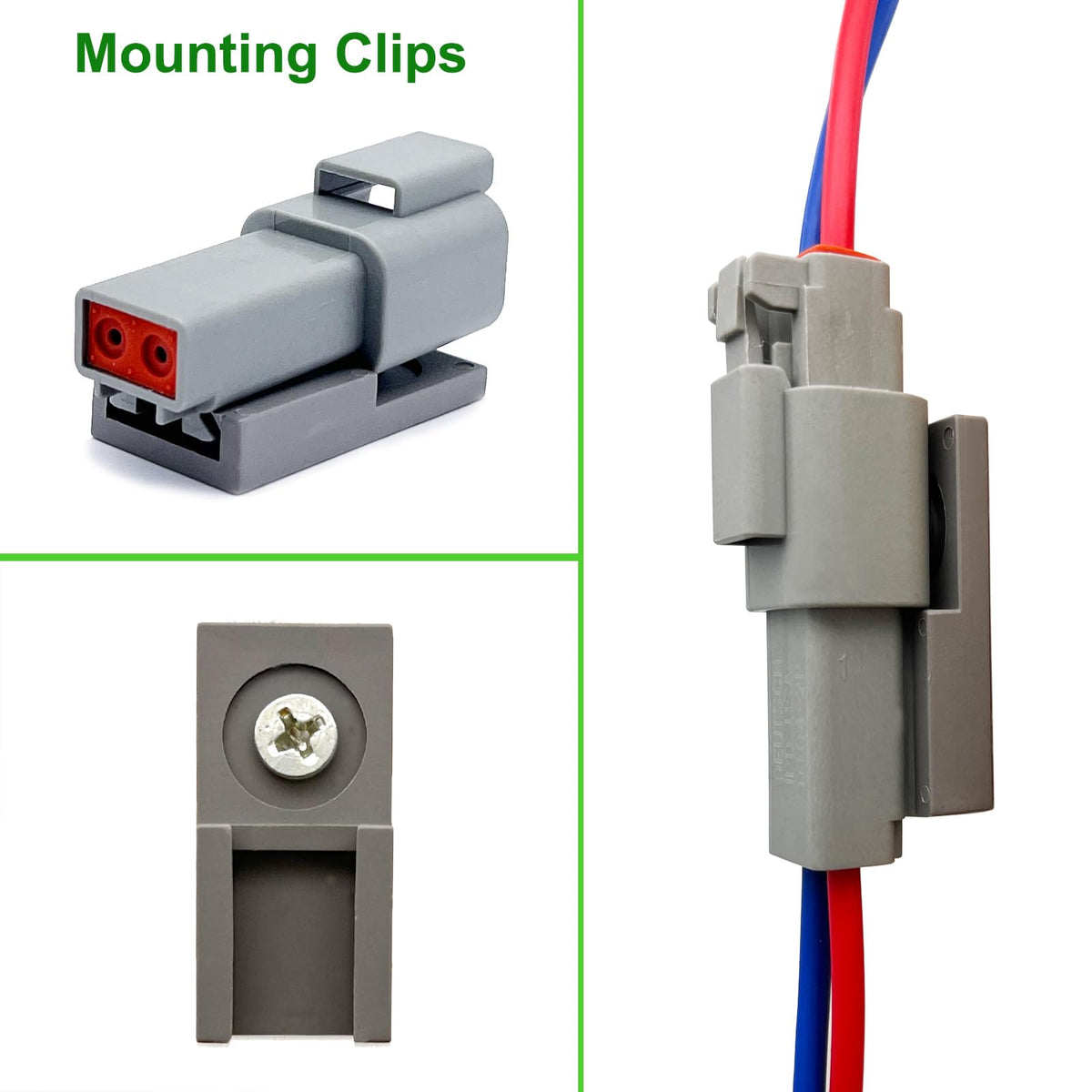 Twippo mounting clip attached to housing showing compact mounting and space savings