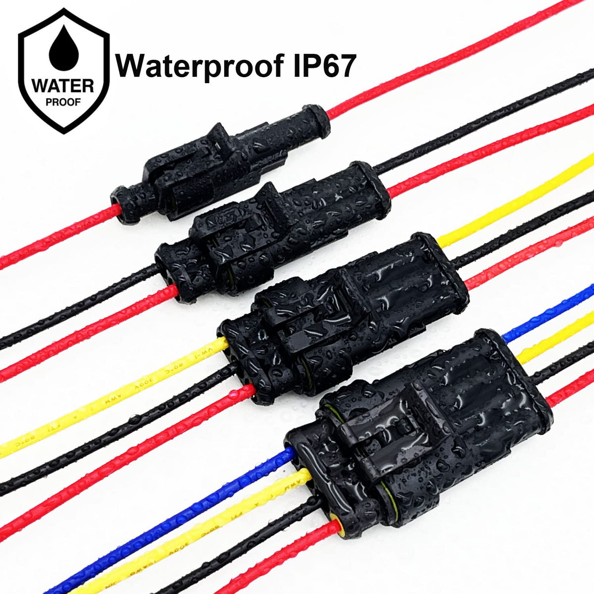 Twippo connectors next to ruler for scale aiding correct size selection