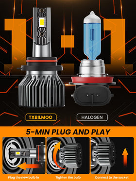 TXBILMOO aluminum body texture highlighting durable heat dissipation