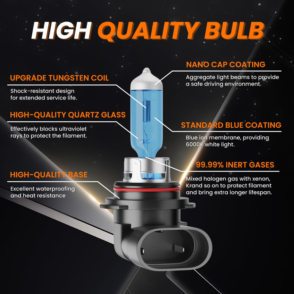 TXBILMOO bulb installed in Silverado headlight showing improved brightness and fit