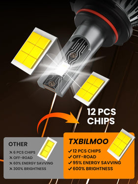 TXBILMOO installed in Civic headlight demonstrating plug-and-play fit