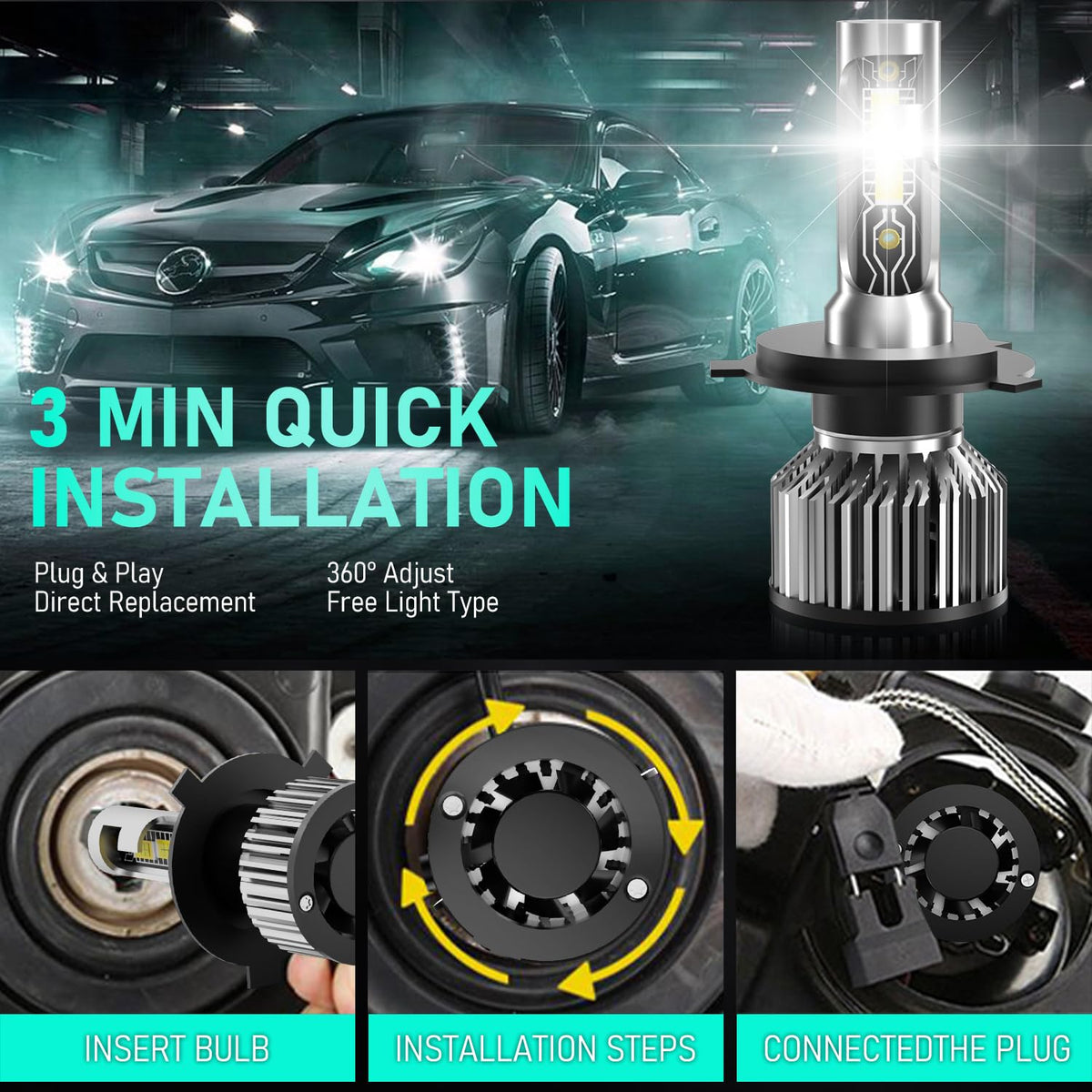 TXBILMOO installed in Honda CR-V headlight for correct fit