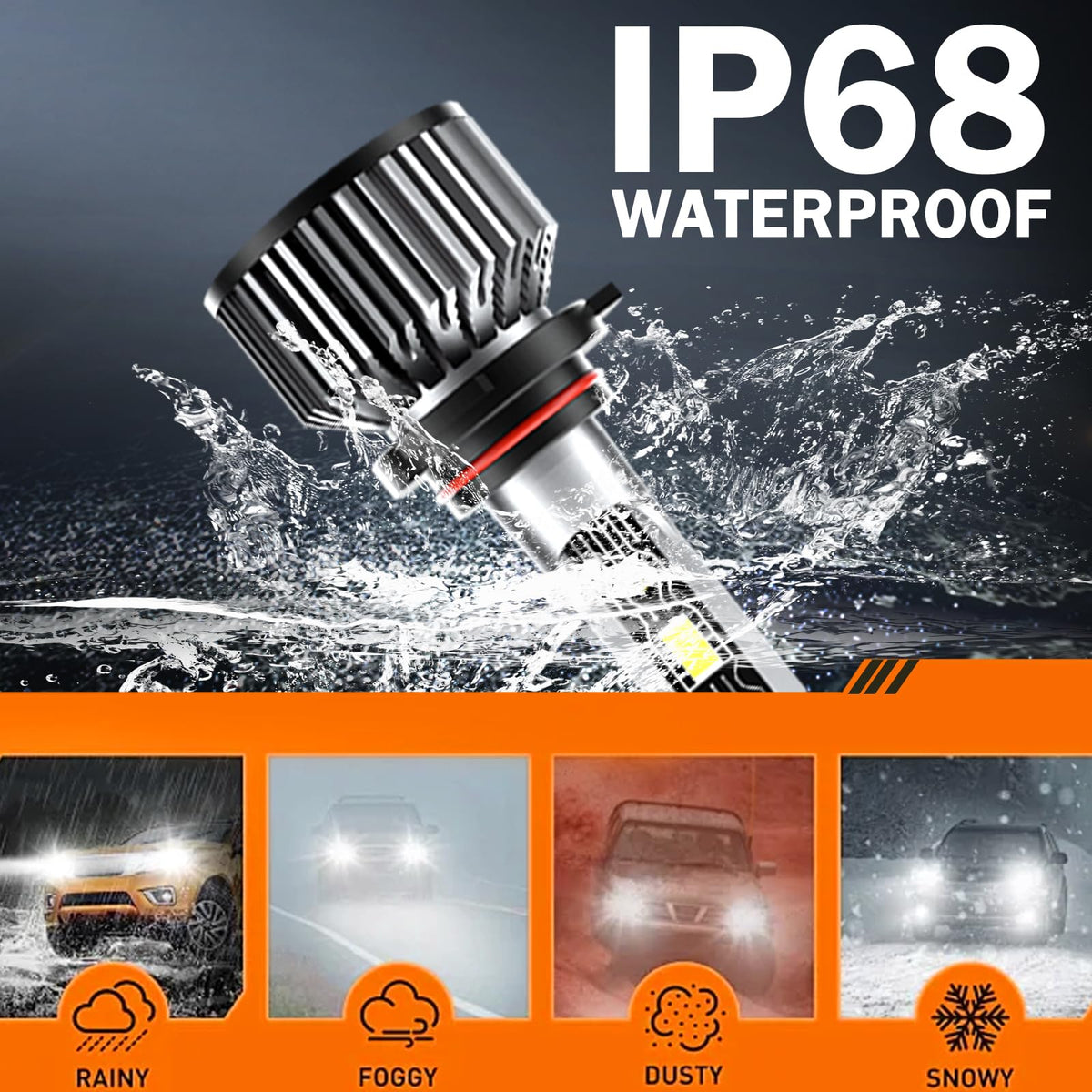 TXBILMOO sealed IP68 connector detail showing weather protection benefit