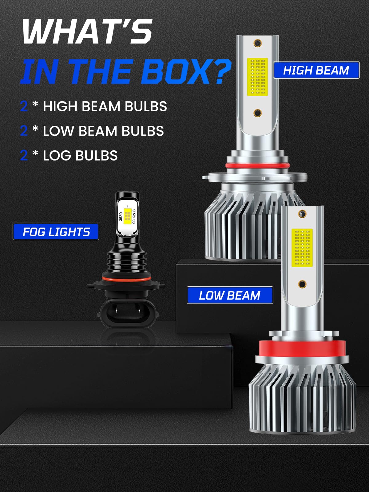 TXBILMOO next-to-halogen size comparison showing compact, high-output design