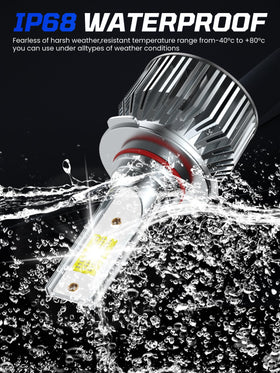 TXBILMOO beside halogen bulb to show compact size and direct-fit benefit