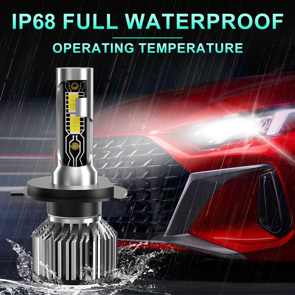 TXBILMOO bulb in wet conditions demonstrating IP68 protection