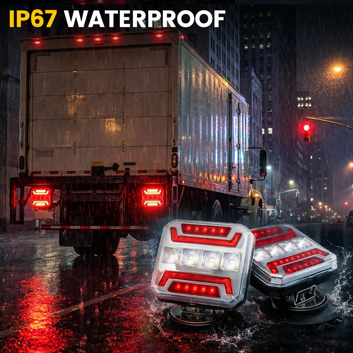 TXGSDXS waterproof splash test illustrating IP67 protection benefit