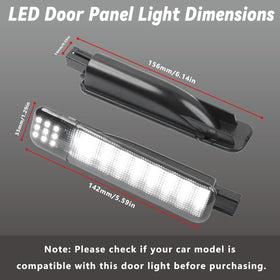 TXRXIZ truck door open at night showing enhanced interior visibility