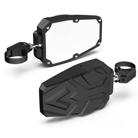 TXZSXS front view mounted on roll bar showing wide rear visibility benefit