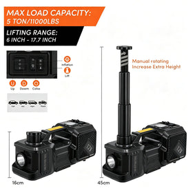 TYAYT tire inflator pump detail showing quick inflation convenience