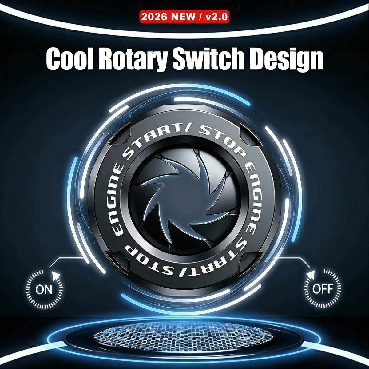 Tybasthe installed on car dashboard protecting start button and reducing accidental presses