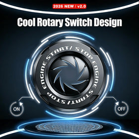Tybasthe installed on car dashboard protecting start button and reducing accidental presses