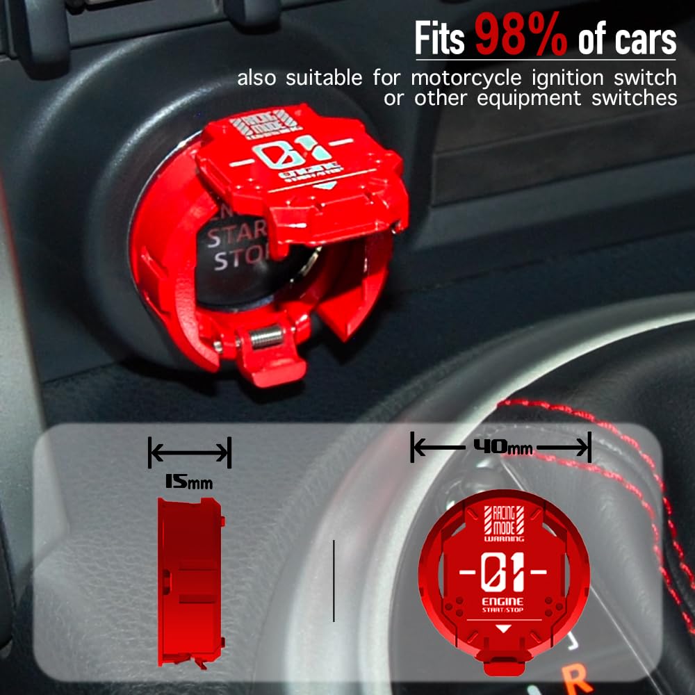 Tybasthe size comparison with ruler showing fit for most ignition rings