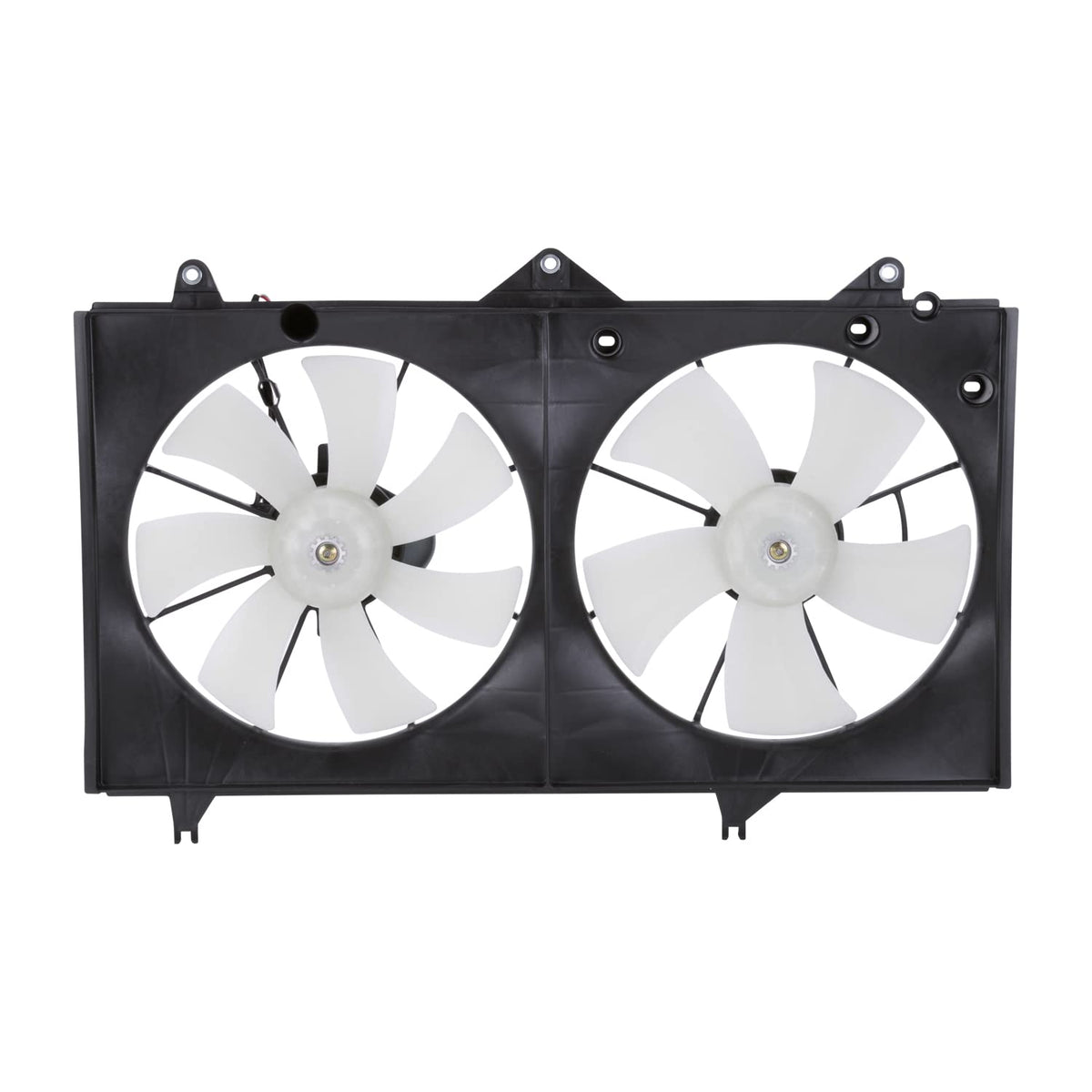 TYC cooling fan assembly front view showing complete drop-in fit benefits