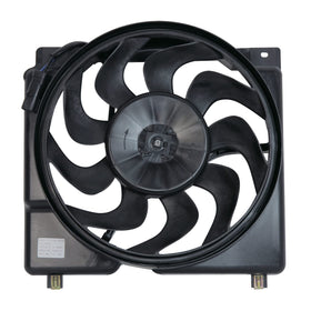 TYC 620560 front assembly showing motor and shroud for reliable cooling