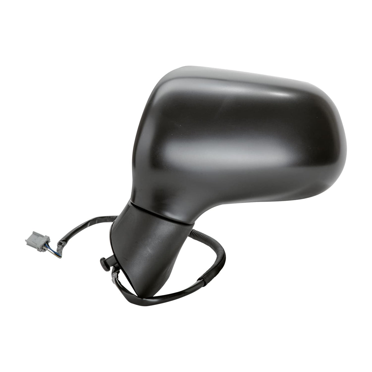 TYC left door mirror front assembly showing precise OE-style fit and improved visibility