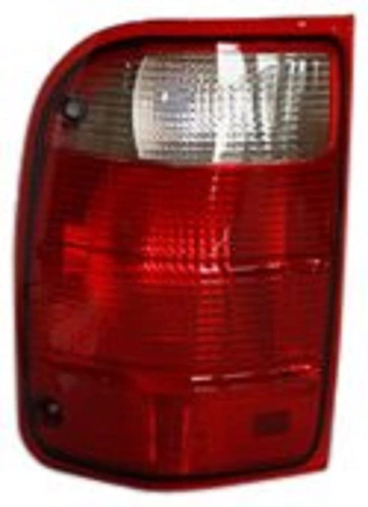 TYC left tail light assembly front view showing clean lens and mounting points for easy replacement