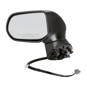 TYC mirror close-up of glass and housing highlighting durable finish and reduced vibration