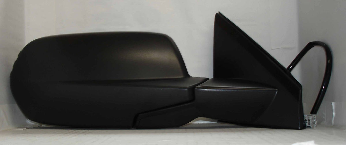 TYC right-side mirror front view showing OE-fit housing and clean finish for easy replacement